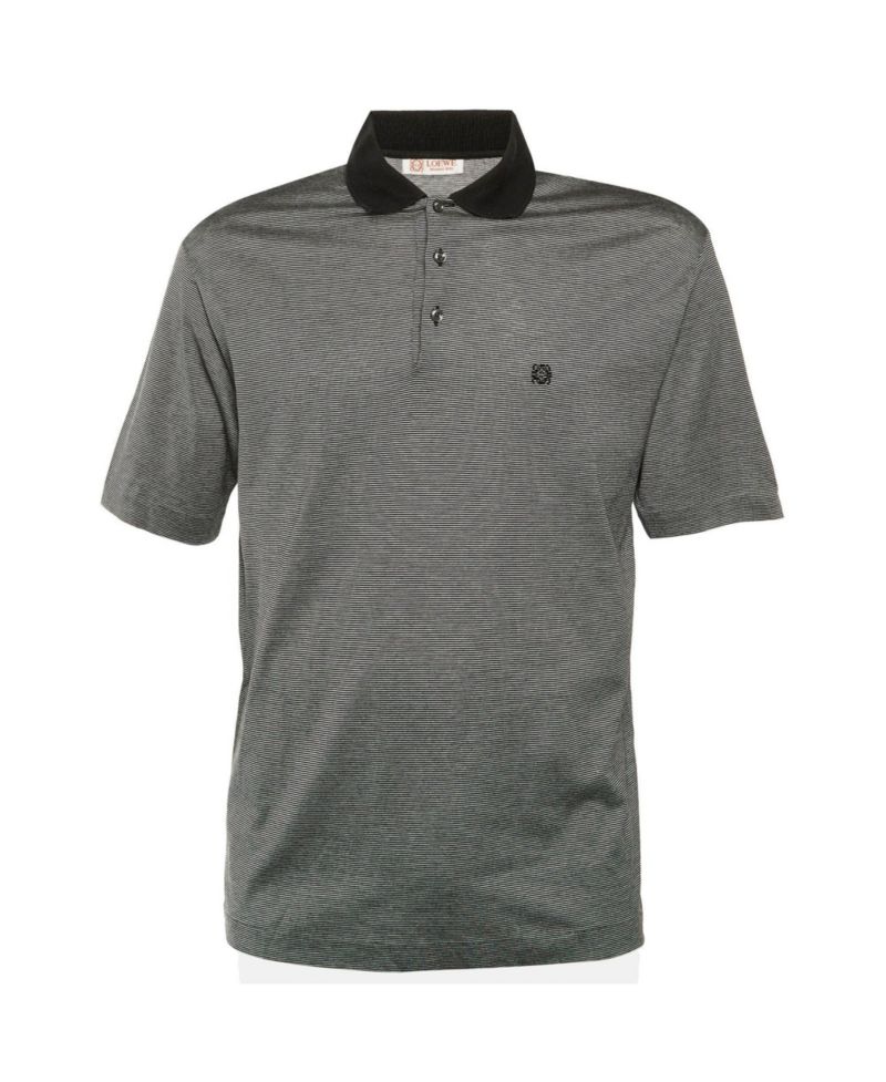Women's Vintage Striped Cotton Polo Shirt