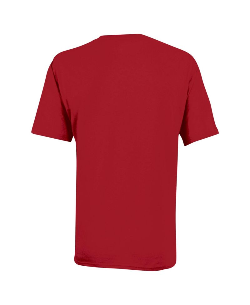 Big Boys and Girls Crimson Indiana Hoosiers Arch Over Logo T-Shirt
