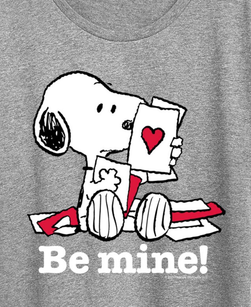 Women's Peanuts Snoopy Be Mine Valentine Short-Sleeve Graphic T-Shirt