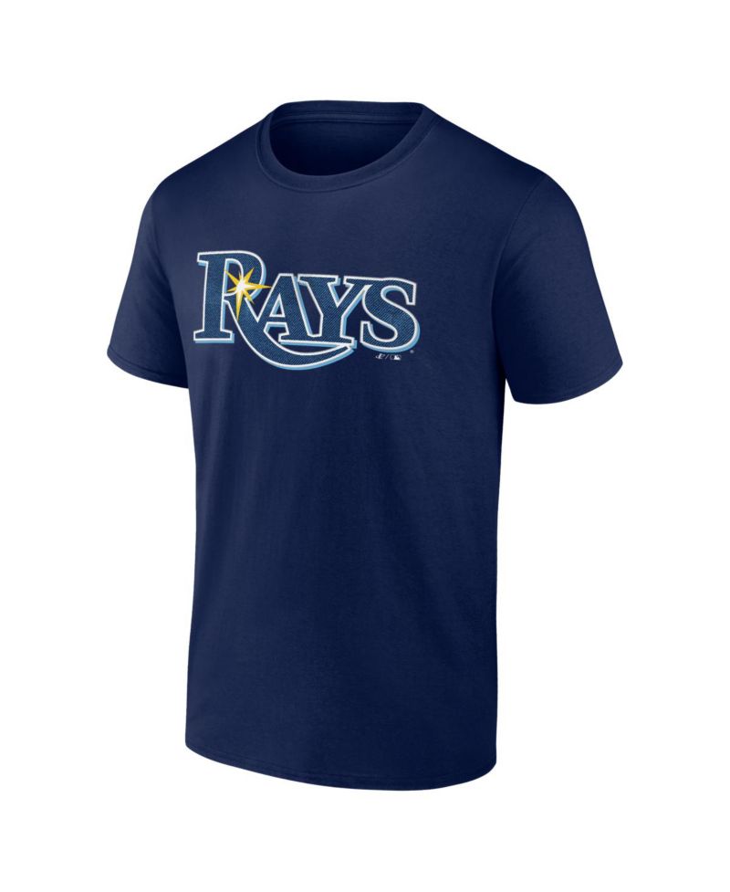 Men's Navy Tampa Bay Rays Wordmark T-Shirt