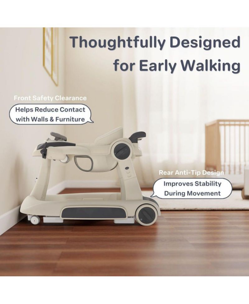 Convertible Baby Activity Walker with Adjustable Height, Foldable Design and Interactive Play Features