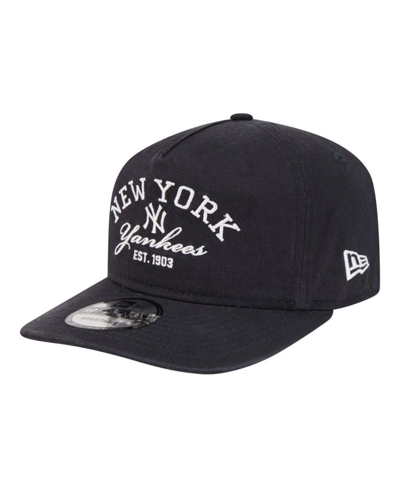 Men's Navy New York Yankees Stacked 19TWENTY Adjustable Hat
