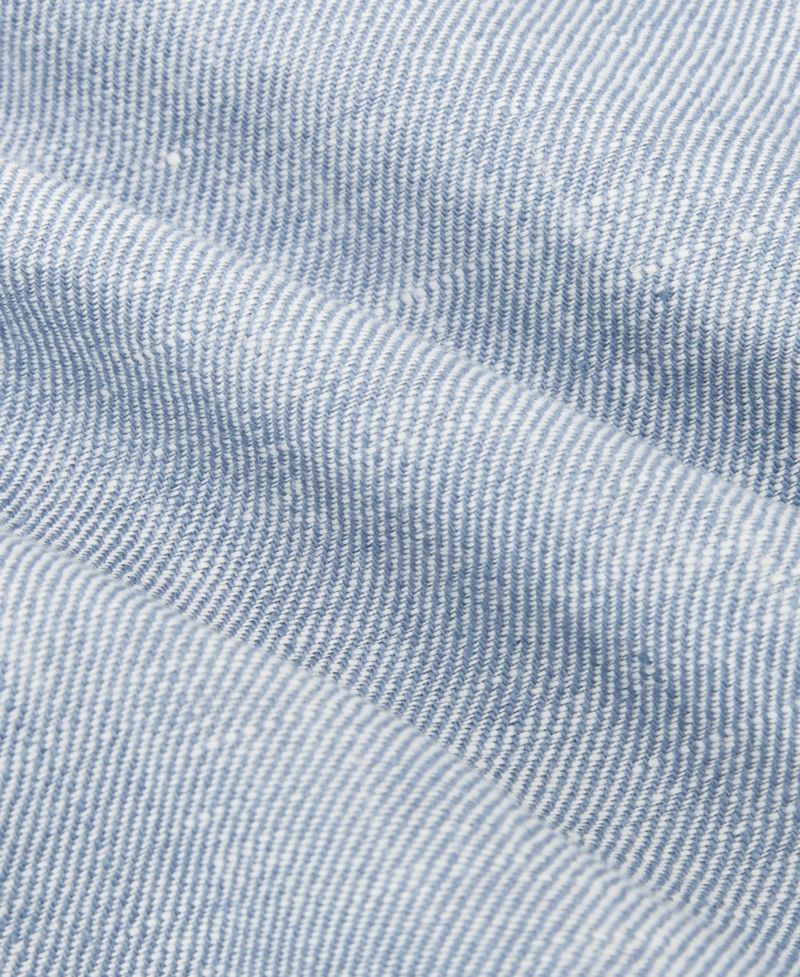 Men's Atlantic Tailored-Fit Linen-Twill Single-Breasted Blazer