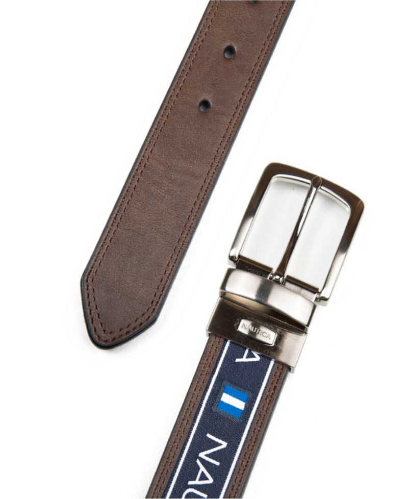 Men's Reversible Flag Belt