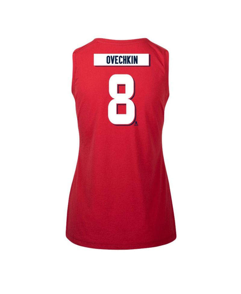 Women's Alexander Ovechkin Red Washington Capitals Macy Player Name & Number Tank Top