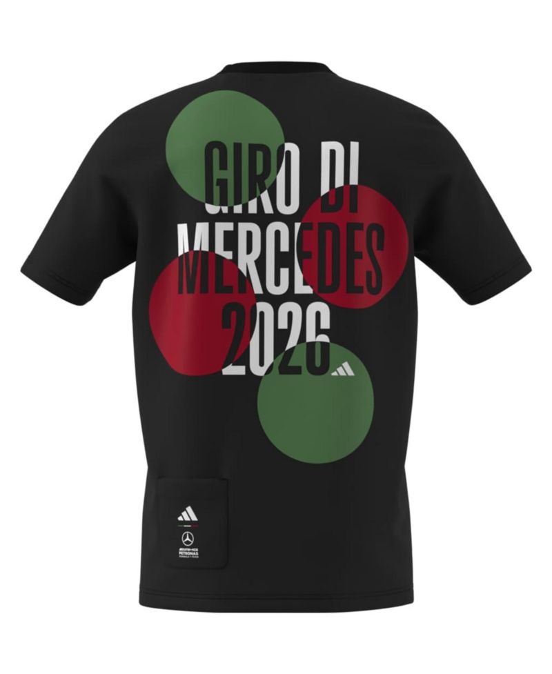 Men's Black Mercedes-AMG Petronas F1 Team Italy T-Shirt