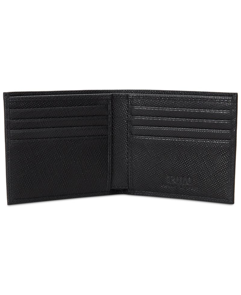 Men's Textured Saffiano Leather Billfold Wallet
