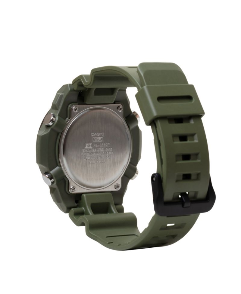 Men's Analog Green Resin Watch, 52.5mm