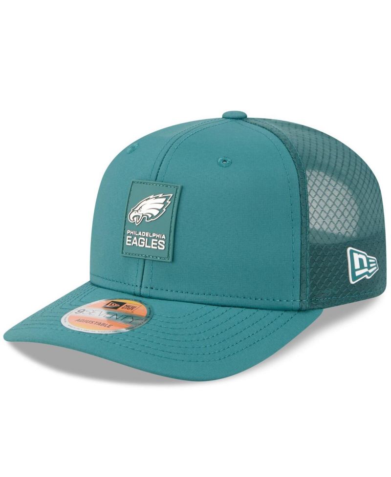Men's Green Philadelphia Eagles 2025 Sideline 9SEVENTY Trucker Adjustable Hat