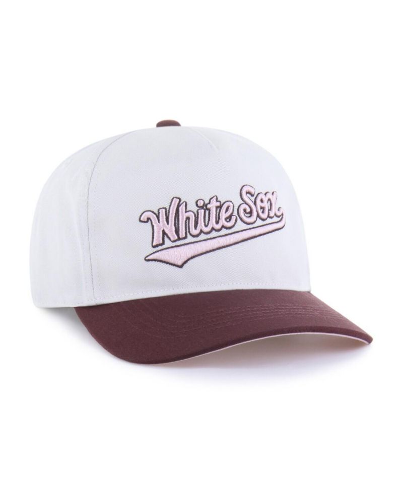 Men's and Women's Stone/Burgundy Chicago White Sox Love Letter Adjustable Hitch Hat