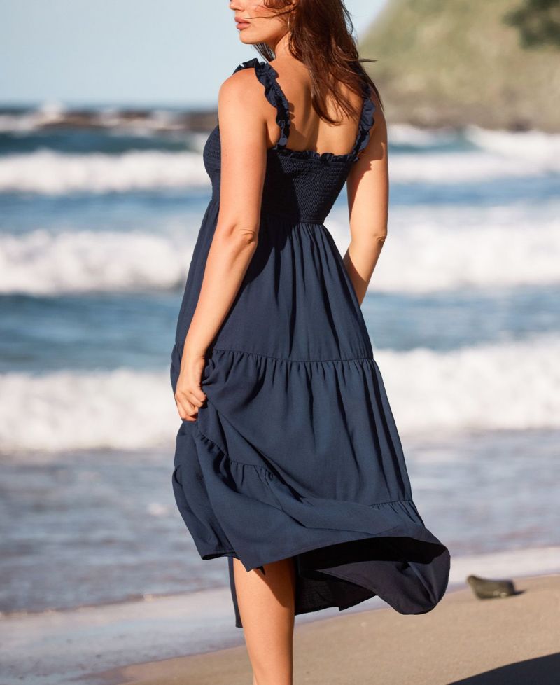 Women's Bonus Points Blue Maxi Beach Dress