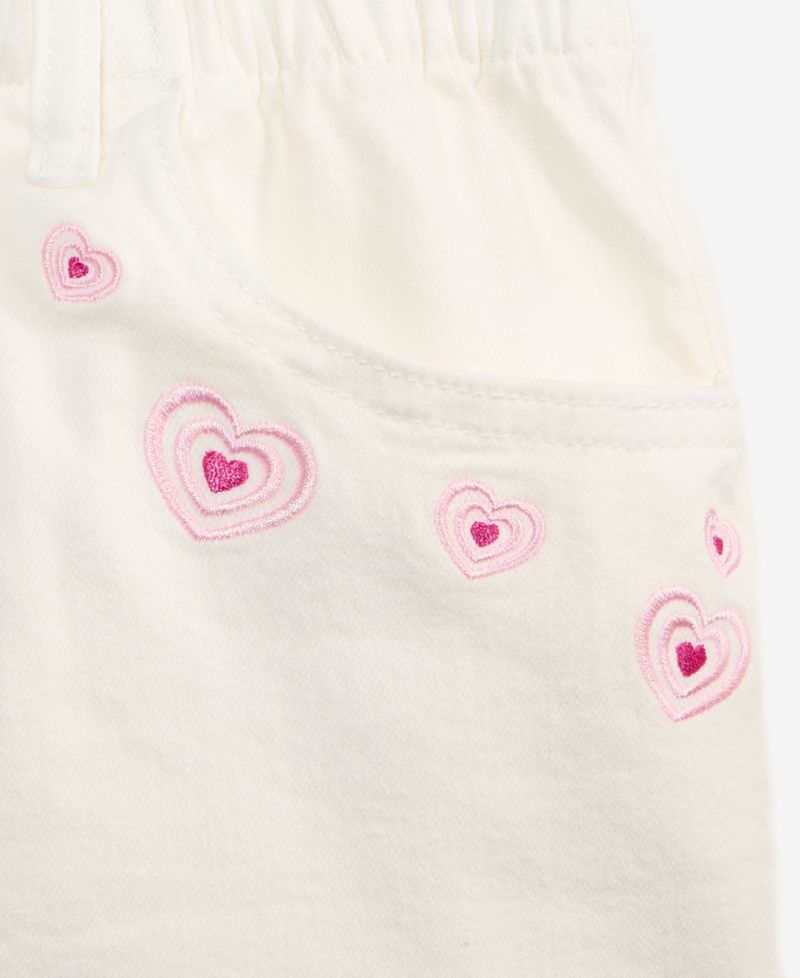 Girls' 5-20 Denim Paperbag Shorts
