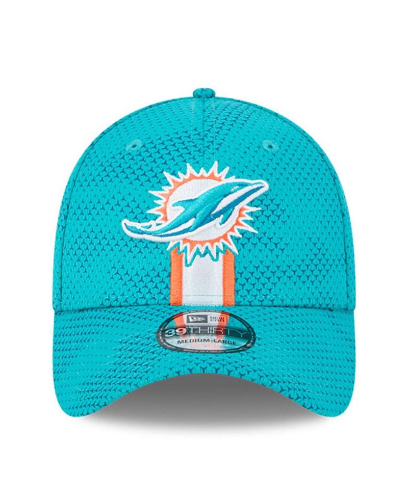 Men's Aqua Miami Dolphins 2024 Sideline 39THIRTY Flex Hat