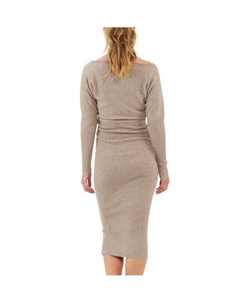 Maternity Tobie Off Shoulder Knit Dress