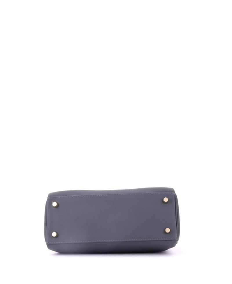 Kelly 25 Handbag Verso Swift with Permabrass Hardware