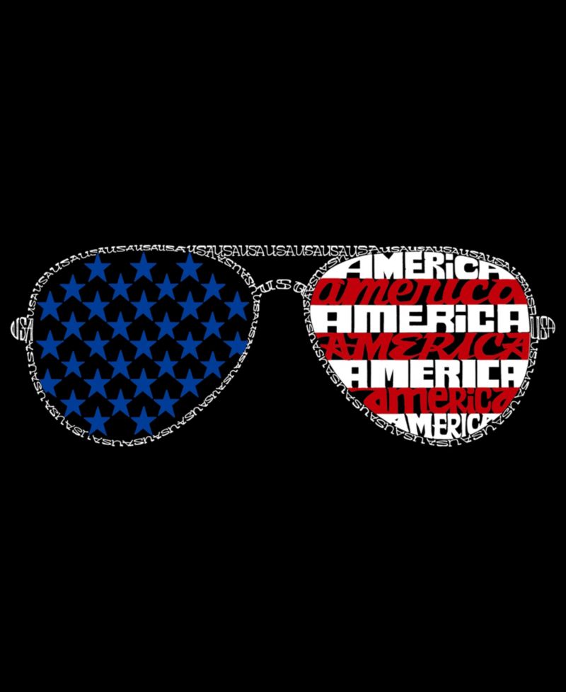 Plus Size Americana Sunglasses Word Art T-Shirt