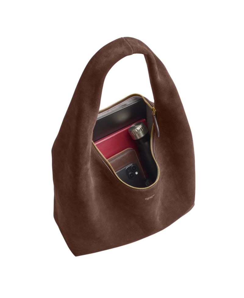 Pillow Brooklyn Large Suede Hobo Bag
