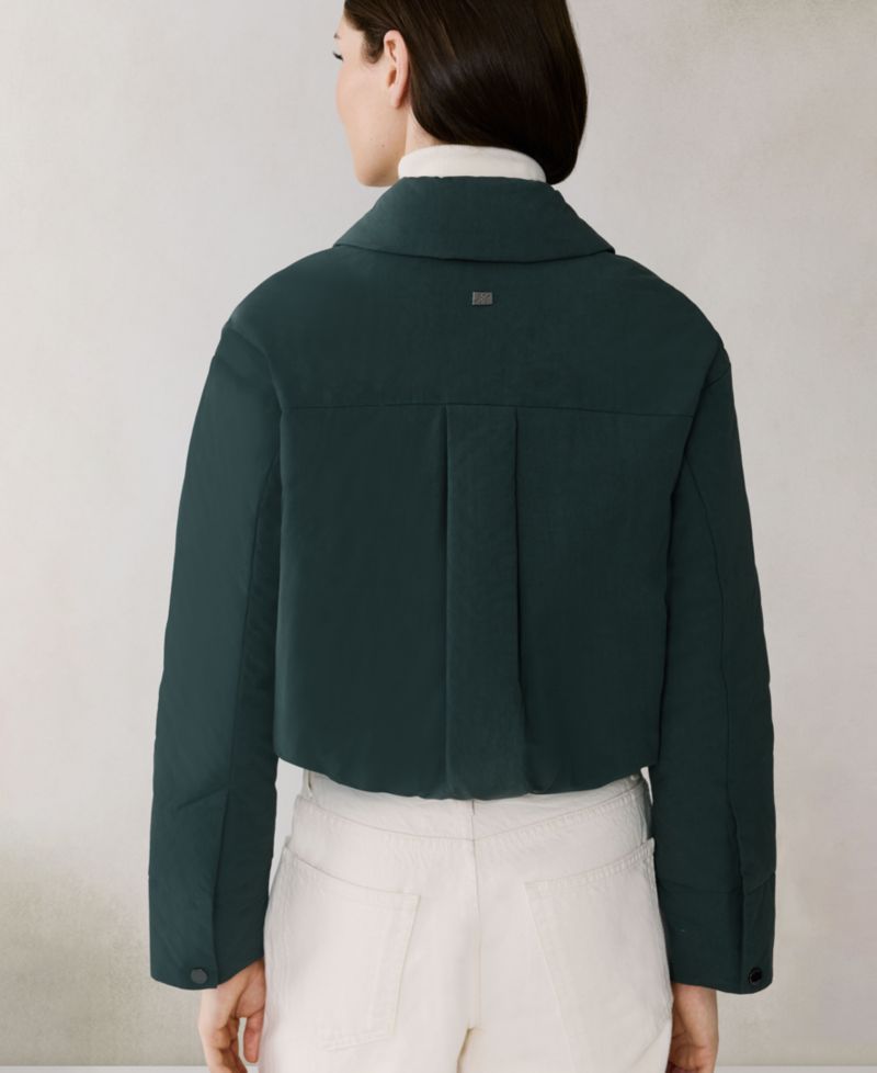 Women's Short Zip-Up Puffer Jacket