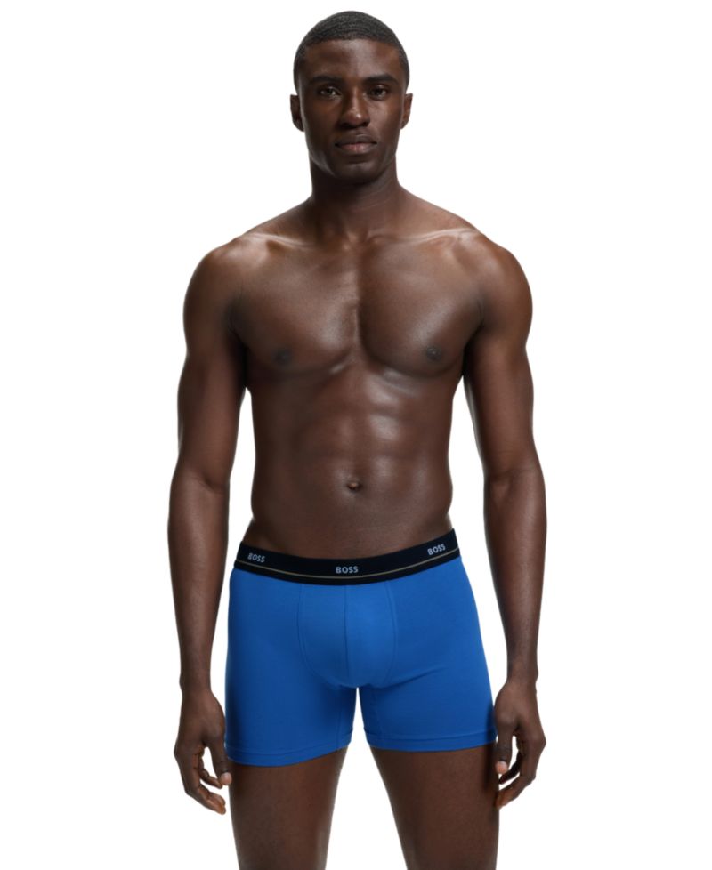 Men's 5-Pack Essential Stretch Cotton Boxer Briefs