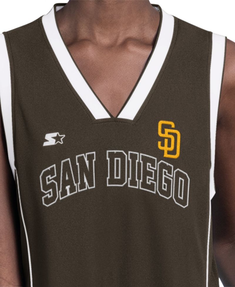 Women's Brown San Diego Padres Line Up Sneaker Sleeveless Maxi Dress