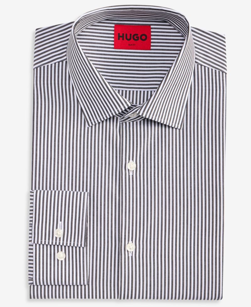 HUGO by Men's Valerio Modern-Fit Patterned Dress Shirt