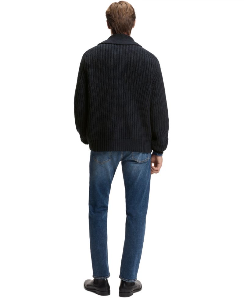 BECKHAM x BOSS Men's Wool Cashmere Relaxed-Fit Cardigan