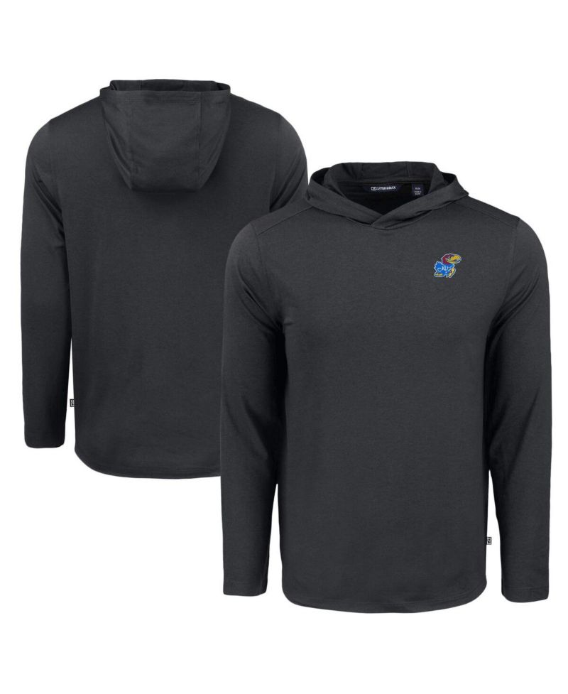 Men's Black Kansas Jayhawks Coastline Epic Comfort Eco Long Sleeve Hoodie
