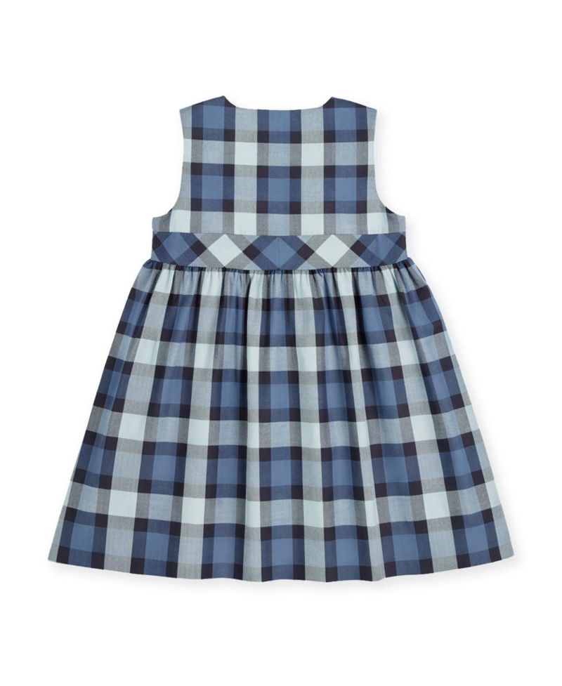 Little Girls (4-6X) Plaid Jumper with Pocket Dress