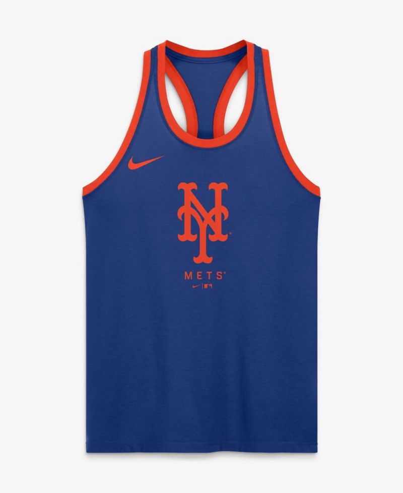 Women's Royal New York Mets Tri-Blend Dri-FIT Racerback Tank Top