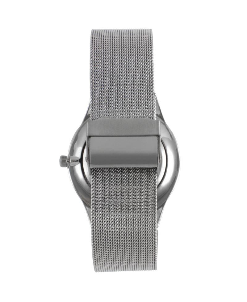 Men's 40mm Blue Dial Slim Case Stainless Steel Mesh Watch