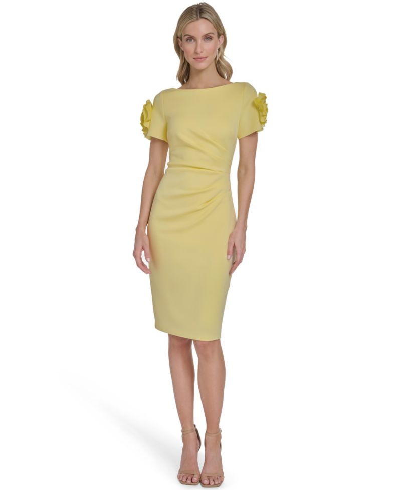 Women's Boat Neck Short-Sleeve Dress