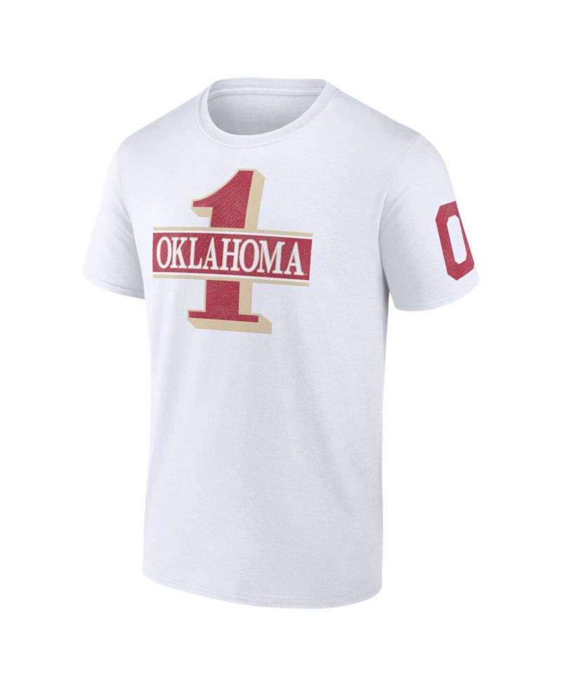 Men's White Oklahoma Sooners Only One Fan T-shirt