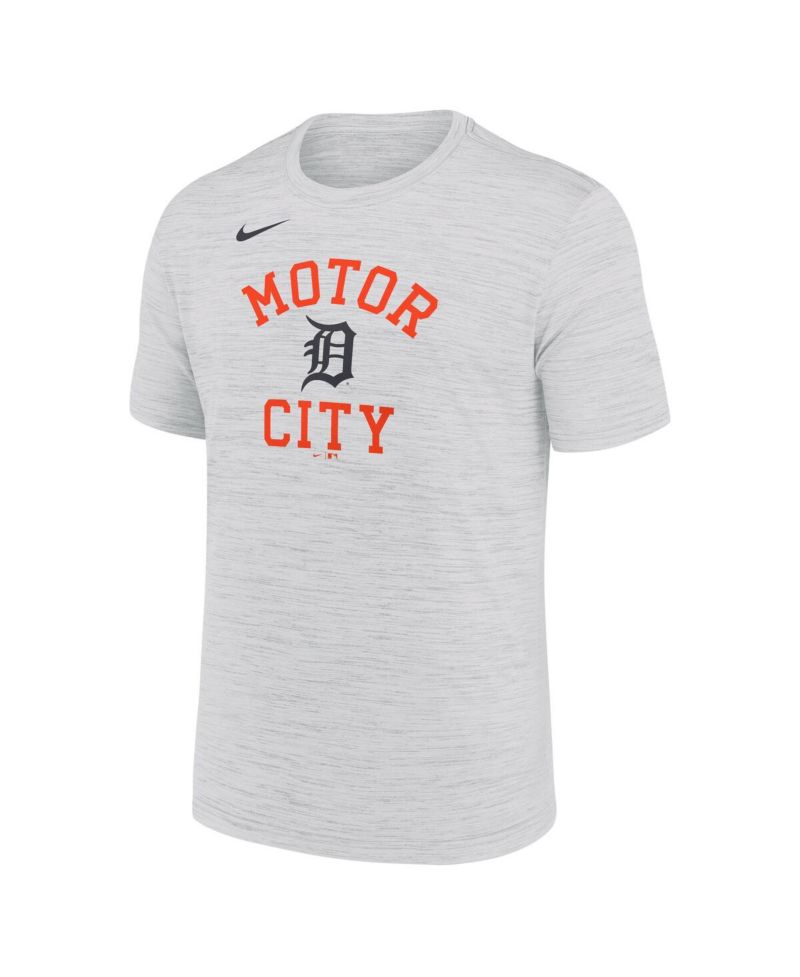 Men's Ash Detroit Tigers Velocity Team Phrase Dri-FIT T-Shirt