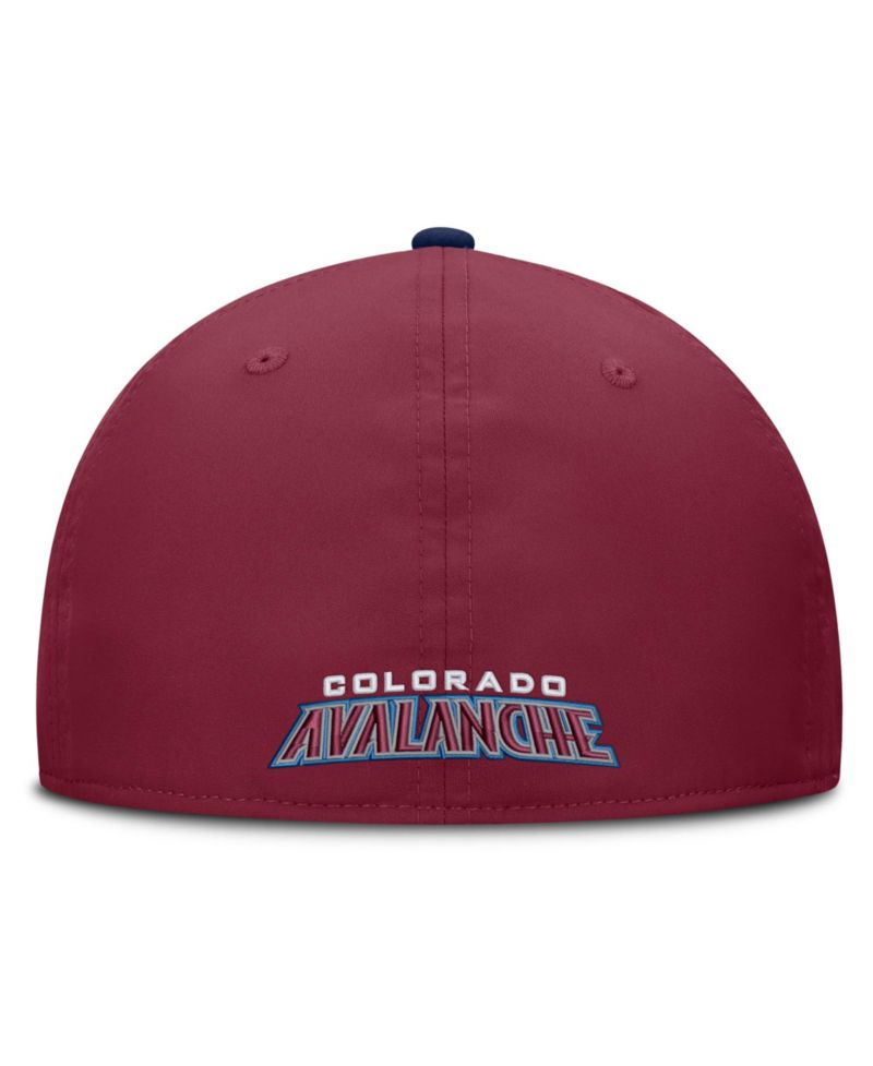 Men's Burgundy/Navy Colorado Avalanche Fundamental Stretch Hat