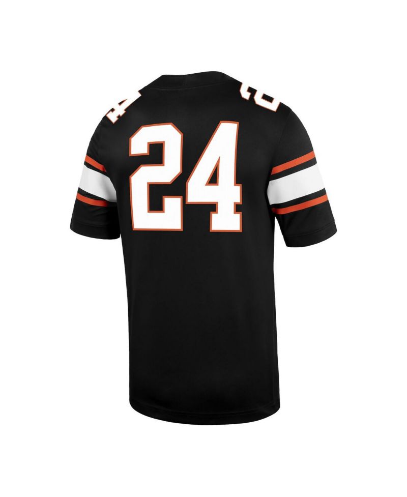 Men's 24 Black Oklahoma State Cowboys Untouchable Football Jersey