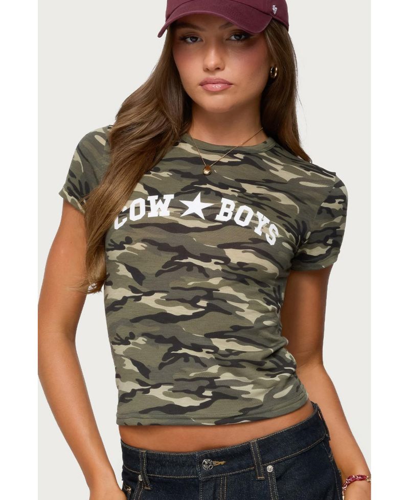 Women's Nika Camo Cowboys T Shirt