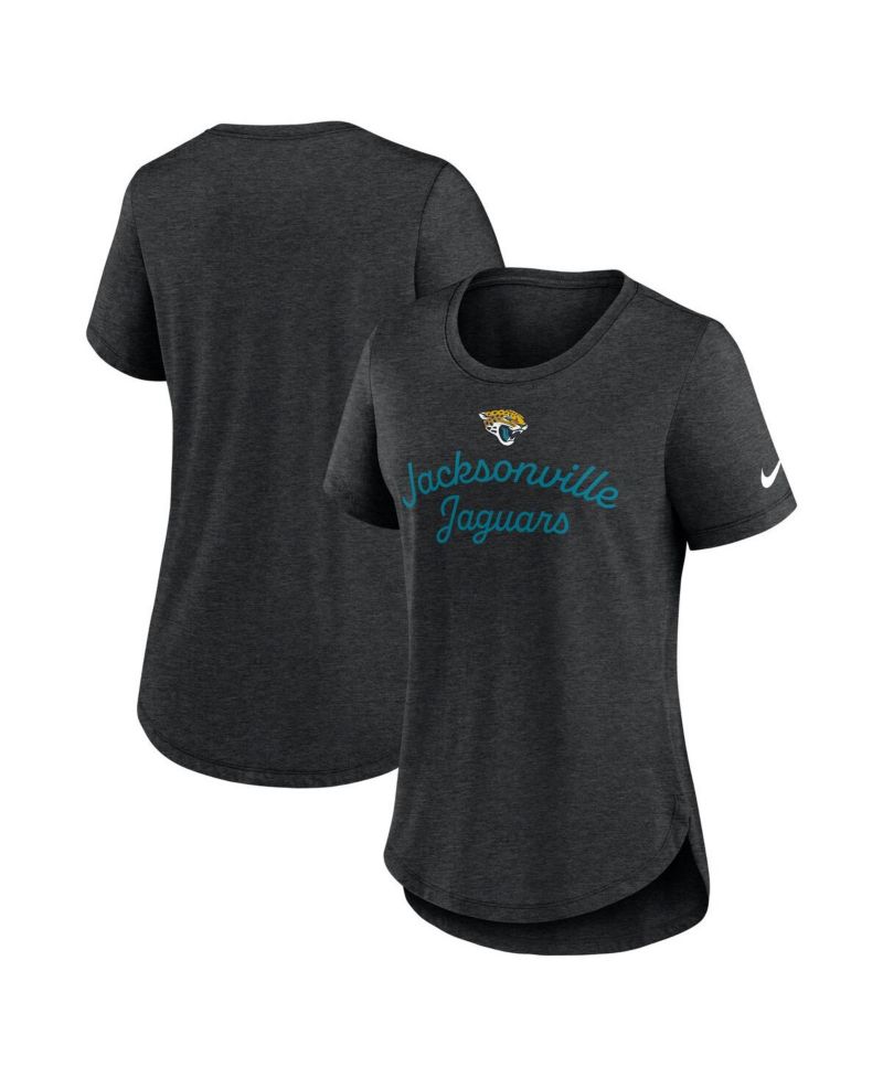 Women's Black Jacksonville Jaguars Script Tri-Blend T-Shirt