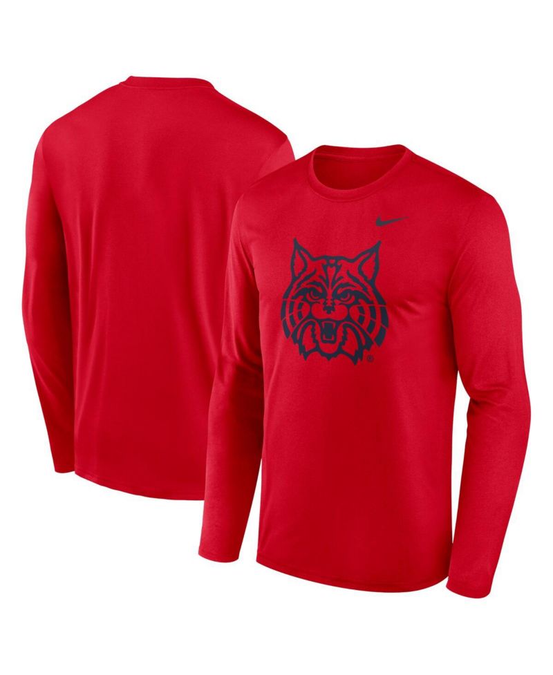 Men's Red Arizona Wildcats Primetime Alternate Logo Legend Long Sleeve T-Shirt