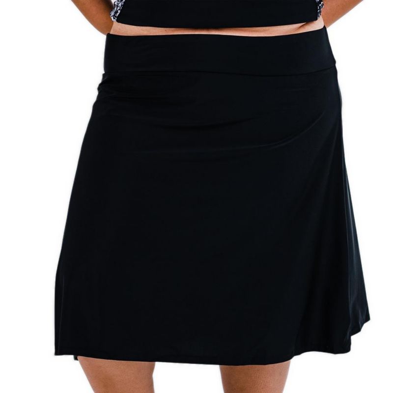 Plus Size Long Swim Skort