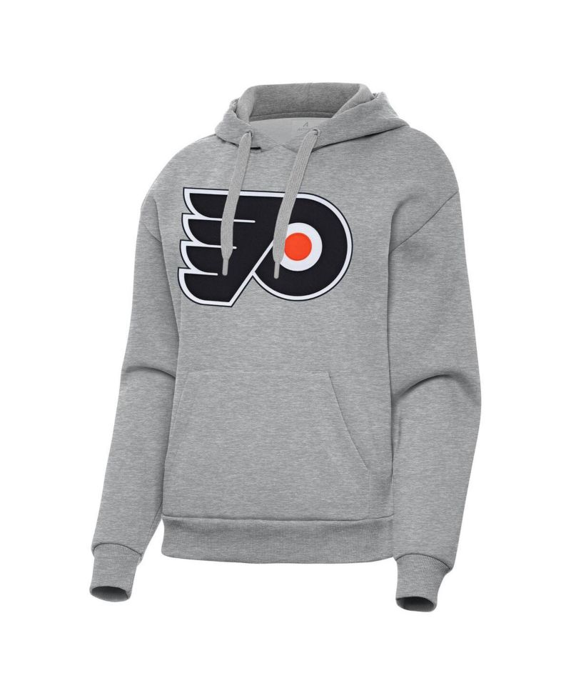 Women's Heather Gray Philadelphia Flyers Victory Pullover Hoodie