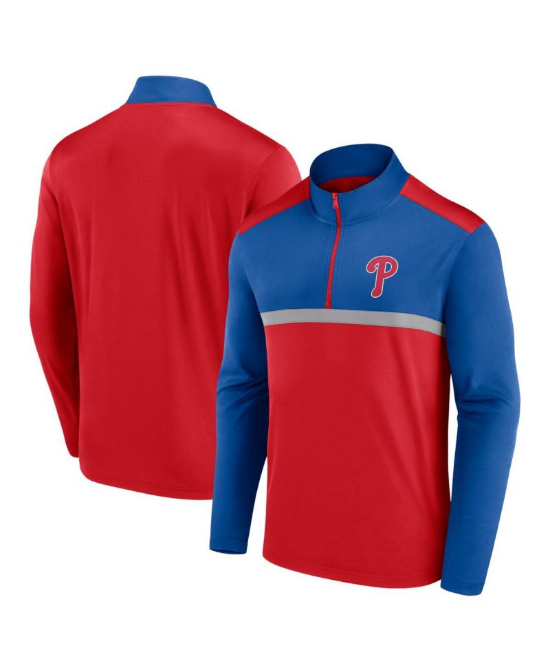 Men's Red Philadelphia Phillies Unstoppable Quarter-Zip Top