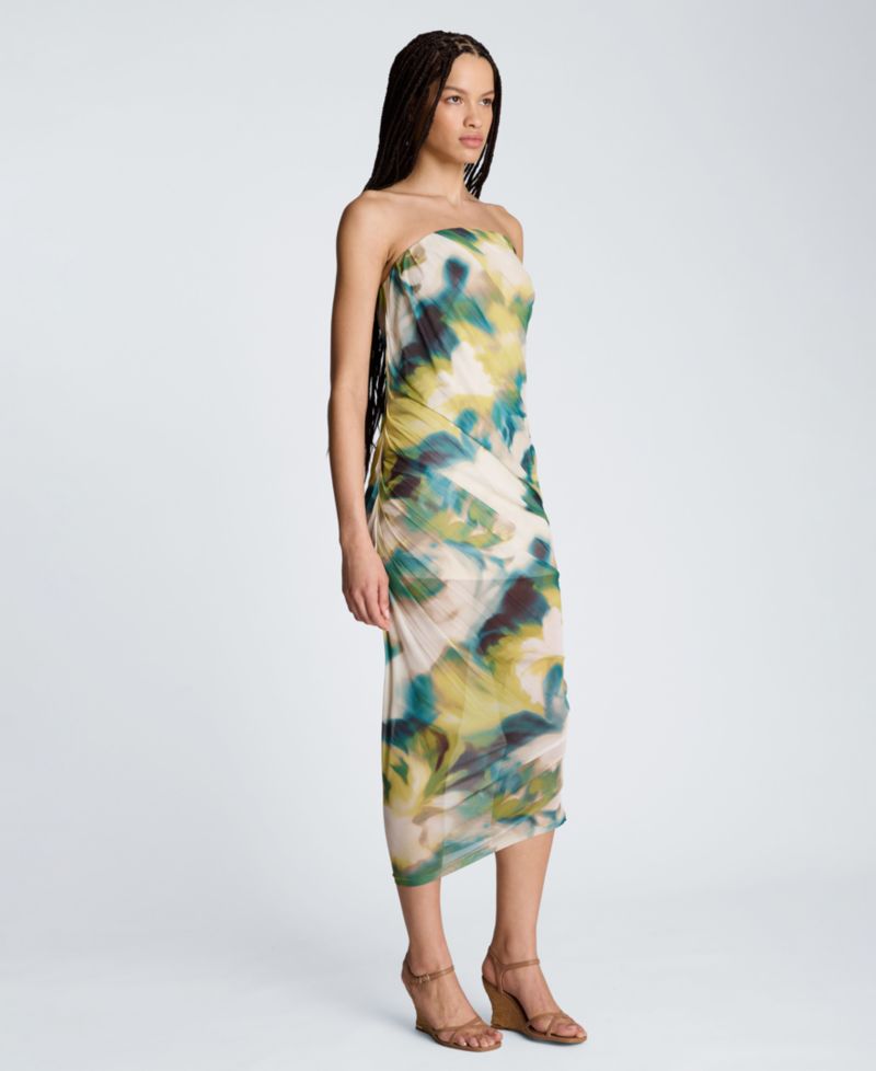 Women's Strapless Ruched Dress
