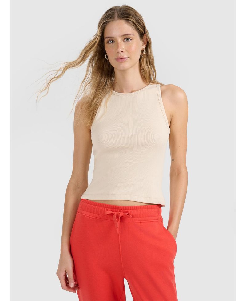 Women's Slim Plain Top Sleeveless