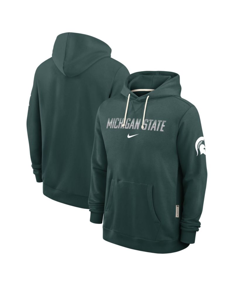 Men's Green Michigan State Spartans 2026 Sideline Standard Issue Dri-FIT Hoodie