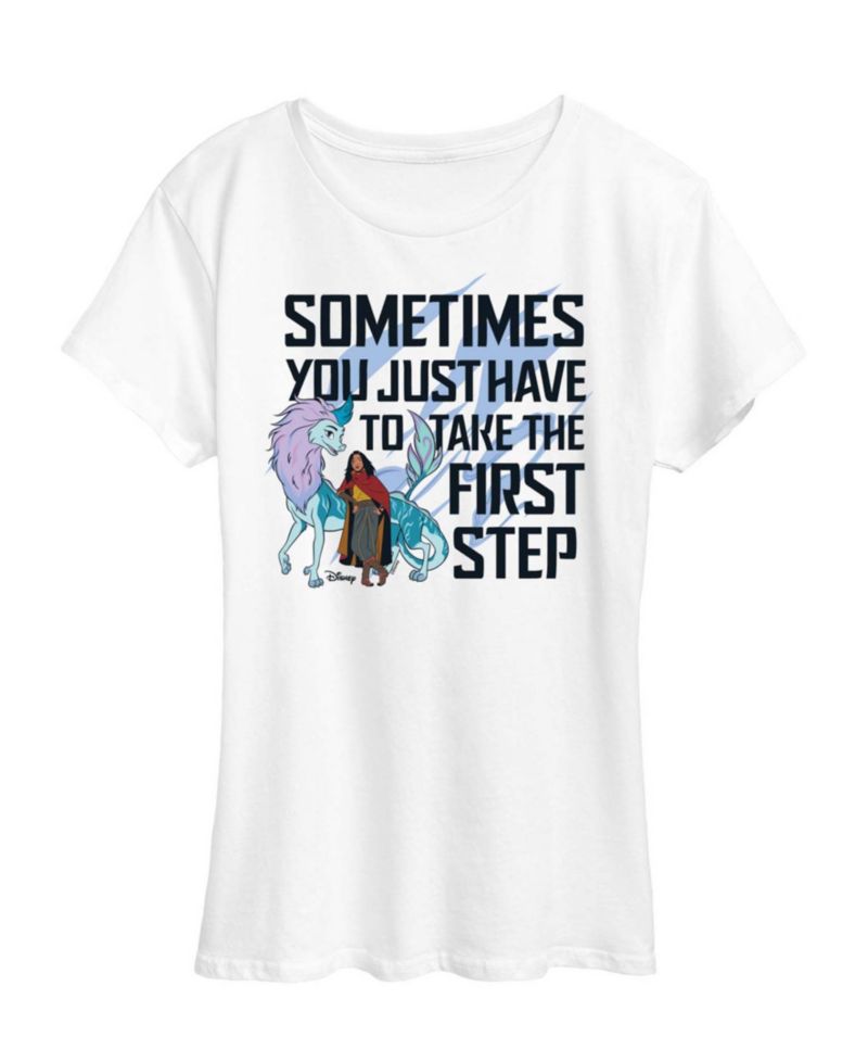 Plus Size Raya and The Last Dragon Take The First Step Graphic T-Shirt
