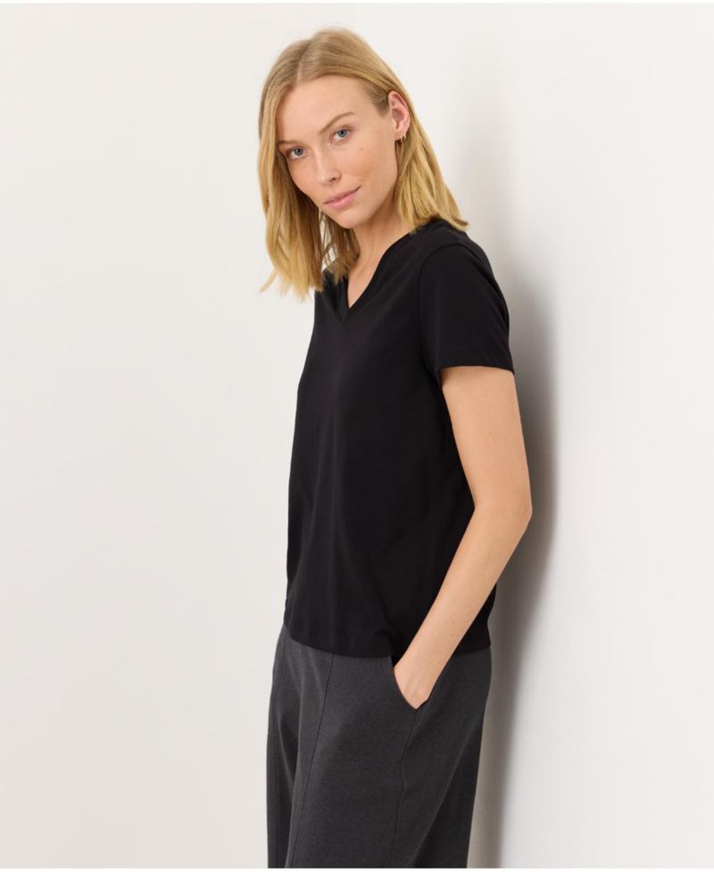 Women's Organic Cotton Softspun Essential V-Neck Tee