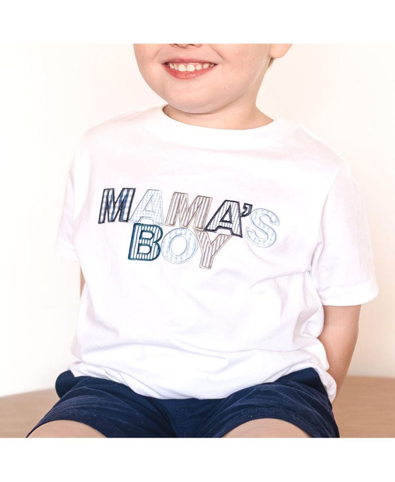 Toddler Boys Mama's Patchwork Short Sleeve T-Shirt