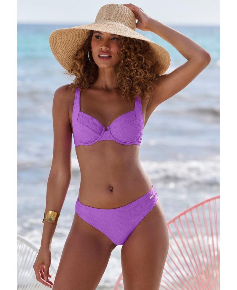 Women's Textured Bikini Everyday Comfort Swim Bottom