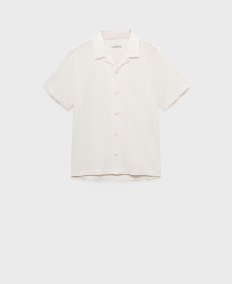 Men's Regular Fit Seersucker Shirt