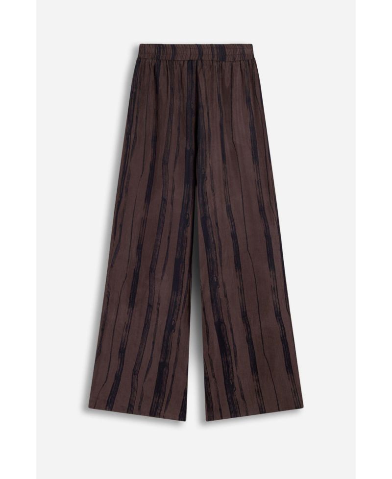 Women's Relaxed-Fit Wide-Leg Elastic-Waist Trousers